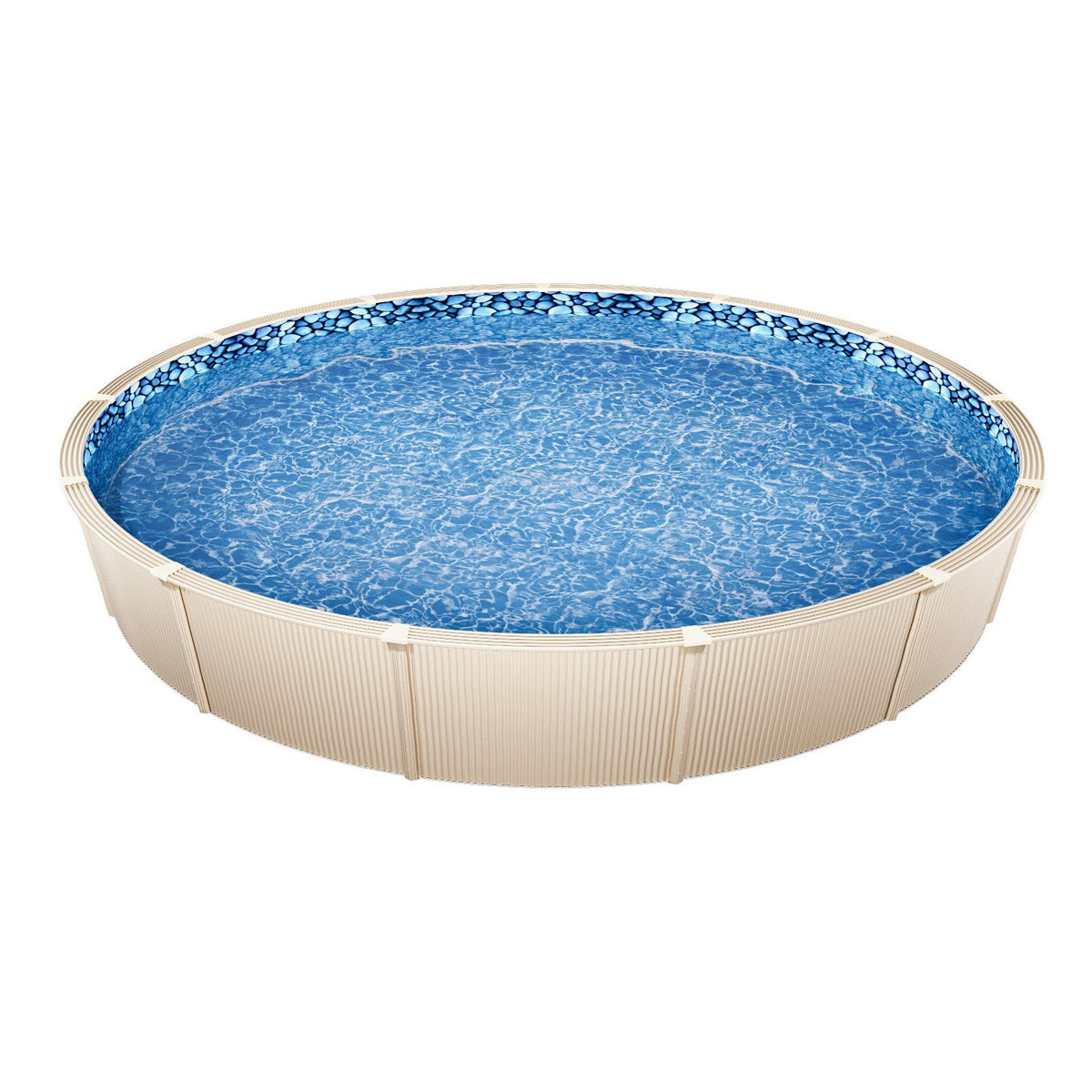 18-ft Round Above Ground Pool Liner, Overlap Pool Liners, Standard Gauge Vinyl, 48-to-54inch Wall Height, V952-YCNCROUND18F554QLV0