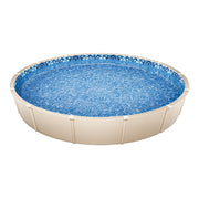 Pool Liner, 30ft Round Pool Liner, Uinbead Style, Durable Vinyl Pool Liner, Standard Gauge, 52in Wall Height, V952-YCNCROUND30FAO034V0