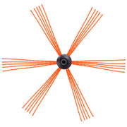 8 m Chimney Sweep Kit, w/ 8Reinforced Nylon Flexible Rods, Ergonomic Chimney Cleaning Brush, 360-Degree Brush V952-YCS26YC1PCS8SK8QRV0