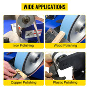 Belt Grinder 2" x 72" Wheel Set, Belt Knife Grinder Wheel Set, Aluminum Belt Grinder Wheel Crowned for Knife V952-YCSDJQ424MM235O58V0