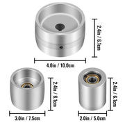 Belt Grinder 2" x 72" Wheel Set, Belt Knife Grinder Wheel Set, Aluminum Belt Grinder Wheel Crowned for Knife V952-YCSDJQ424MM235O58V0