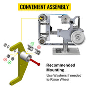Belt Knife Grinder 2"x72" Wheel Set 5" Drive 5/8" Bore 4" Track 2" Idler V952-YCSDJQDL55824SFNXV0