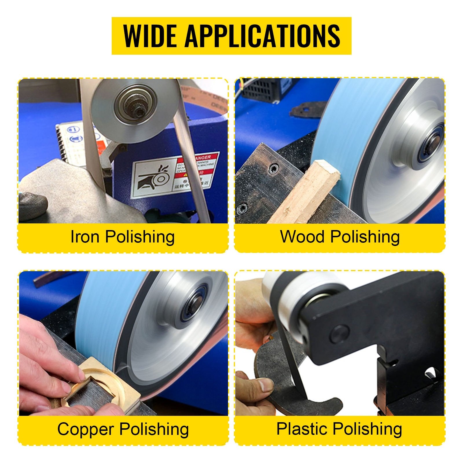 Belt Knife Grinder 2"x72" Wheel Set 5" Drive 5/8" Bore 4" Track 2" Idler V952-YCSDJQDL55824SFNXV0