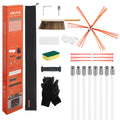 Chimney Sweep Kit, 8m Maximum Extendable Length Chimney Brush, Chimneys Cleaning Kit with Bristle V952-YCSQSTJ26YC1VS8X2001V0