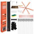 Chimney Sweep Kit, 12m Maximum Extendable Length Chimney Sweep, Chimneys Cleaning Kit with Bristle V952-YCSQSTJ39YC1BNKTL001V0