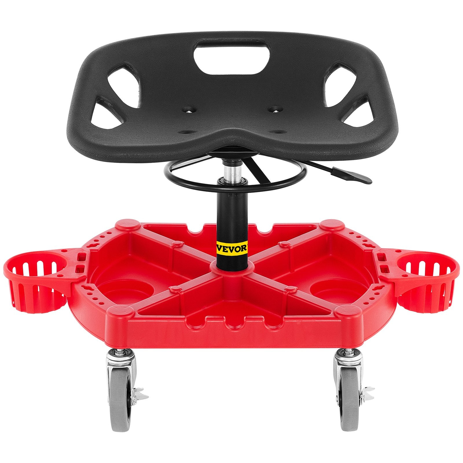 Rolling Garage Stool, 300LBS Capacity, Adjustable Height from 18 in to 23 in, 360-degree Swivel Wheels (4""), V952-YCTYXAPJYL4PDBZGEV0