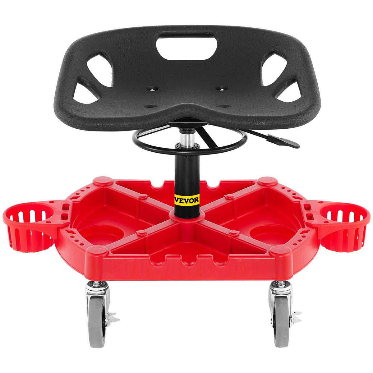Rolling Garage Stool, 300LBS Capacity, Adjustable Height from 18 in to 23 in, 360-degree Swivel Wheels (4""), V952-YCTYXAPJYL4PDBZGEV0