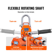 Magnetic Lifter, 100 kg/220 lbs Pulling Capacity, 2.5 Safety Factor, Neodymium & Steel, Lifting Magnet with V952-YCXPU100KGN42OJ37V0