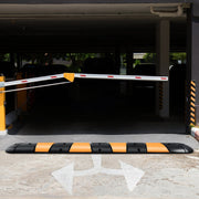 Rubber Speed Bump, 1 Pack 2 Channel Speed Bump Hump, 72"" Long Modular Speed Bump Rated 22000 LBS Loading, V952-YCZ721PCS2PCS6WA2V0