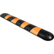 Rubber Speed Bump, 1 Pack 2 Channel Speed Bump Hump, 72"" Long Modular Speed Bump Rated 22000 LBS Loading, V952-YCZ721PCS2PCS6WA2V0