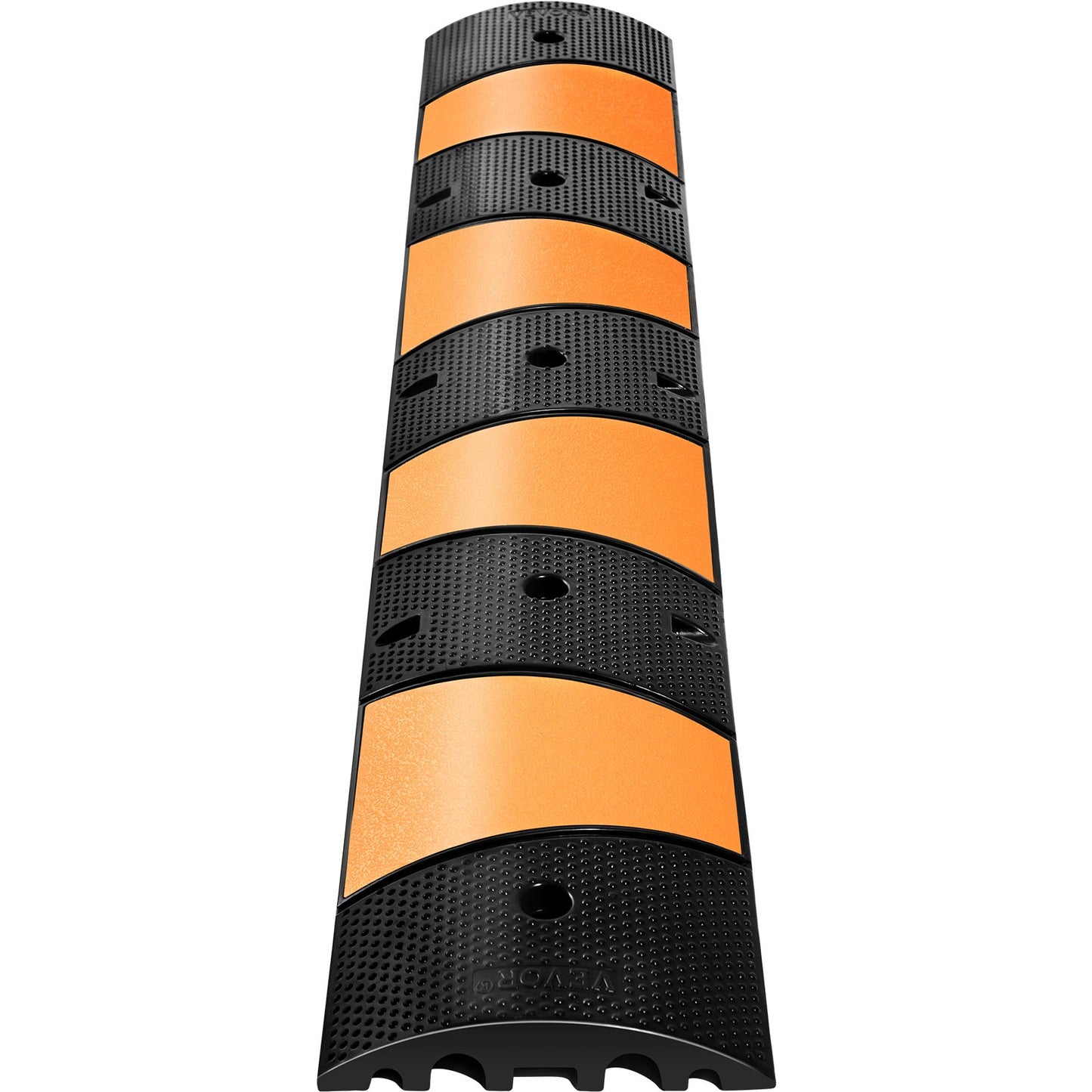 Rubber Speed Bump, 1 Pack 2 Channel Speed Bump Hump, 72.8"" Long Modular Speed Bump Rated 22000 LBS Load V952-YCZDLCG721PCSMUYHV0