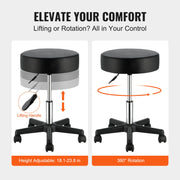 Rolling Stools with Wheels, 400 LBS Weight Capacity Adjustable Height Stool with Ultra-Thick Seat Cushion, V952-YDHSNLYXWKBWF5VS0V0