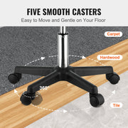 Rolling Stools with Wheels, 400 LBS Weight Capacity Adjustable Height Stool with Ultra-Thick Seat Cushion, V952-YDHSNLYXWKBWF5VS0V0