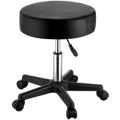 Rolling Stools with Wheels, 400 LBS Weight Capacity Adjustable Height Stool with Ultra-Thick Seat Cushion, V952-YDHSNLYXWKBWF5VS0V0