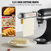 Pasta Attachment for KitchenAid Stand Mixer, Stainless Steel Pasta Sheet Roller Attachment, Pasta Maker V952-YDLMGL1JT00046BE1V0