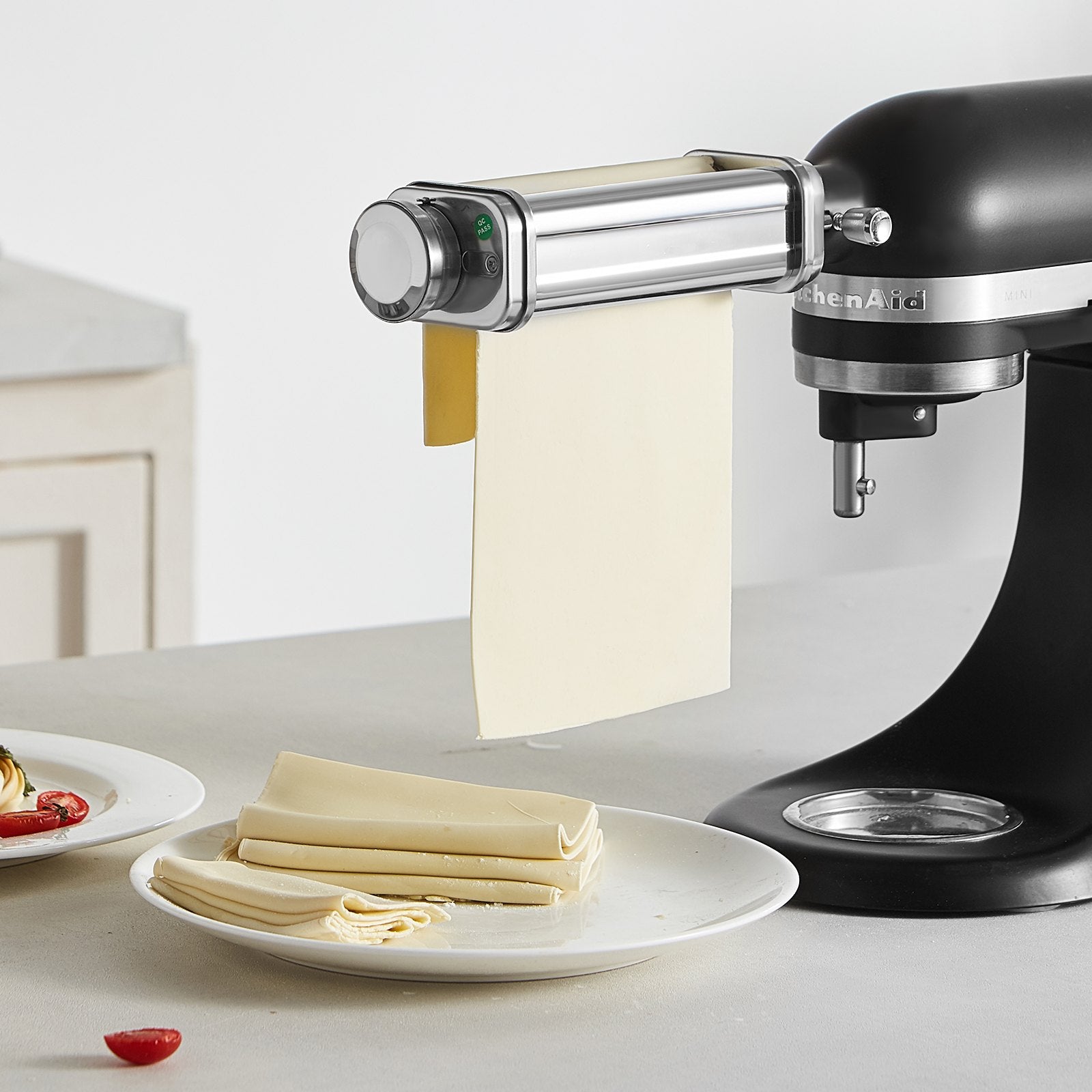 Pasta Attachment for KitchenAid Stand Mixer, Stainless Steel Pasta Sheet Roller Attachment, Pasta Maker V952-YDLMGL1JT00046BE1V0