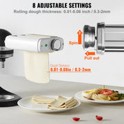 Pasta Attachment for KitchenAid Stand Mixer, 3-IN-1 Stainless Steel Pasta Roller Cutter Set Including Pasta V952-YDLMGLSHY0003ZKBPV0