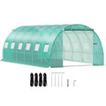Walk-in Tunnel Greenhouse Galvanized Frame Waterproof Cover 20x10x7 ft V952-YDSDWS20107FTIA39V0