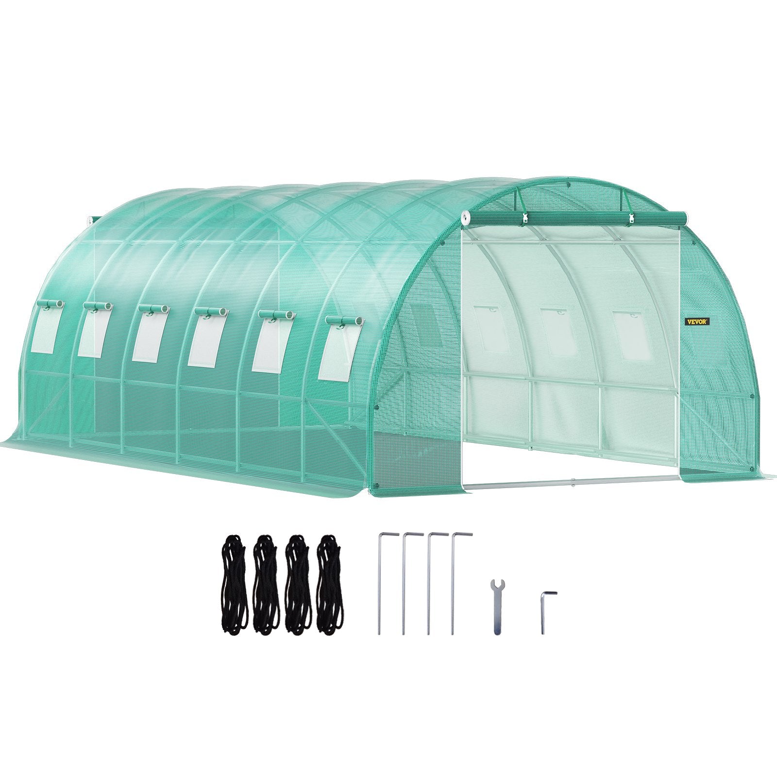 Walk-in Tunnel Greenhouse Galvanized Frame Waterproof Cover 20x10x7 ft V952-YDSDWS20107FTIA39V0