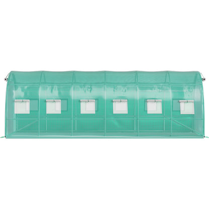 Walk-in Tunnel Greenhouse Galvanized Frame Waterproof Cover 20x10x7 ft V952-YDSDWS20107FTIA39V0