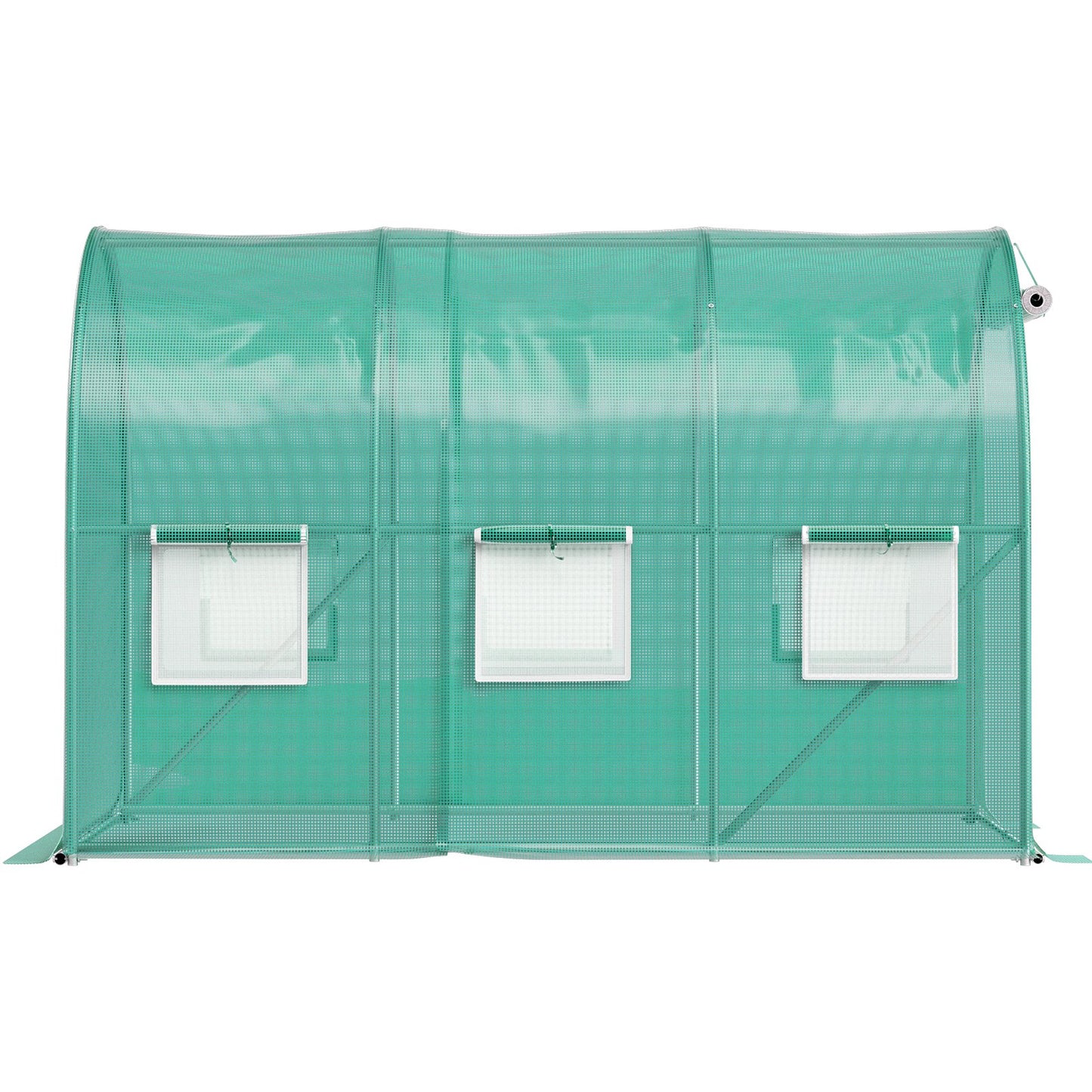 Walk-in Tunnel Greenhouse, 3 x 2 x 2 m, Portable Plant Hot House with Galvanised Steel Frame, 1 Top Bar, V952-YDSDWSL1077FTKHD5V0
