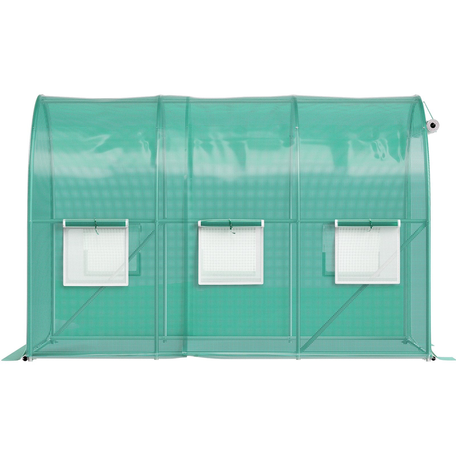 Walk-in Tunnel Greenhouse, 3 x 2 x 2 m, Portable Plant Hot House with Galvanised Steel Frame, 1 Top Bar, V952-YDSDWSL1077FTKHD5V0