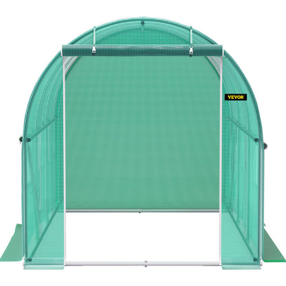 Walk-in Tunnel Greenhouse, 3 x 2 x 2 m, Portable Plant Hot House with Galvanised Steel Frame, 1 Top Bar, V952-YDSDWSL1077FTKHD5V0