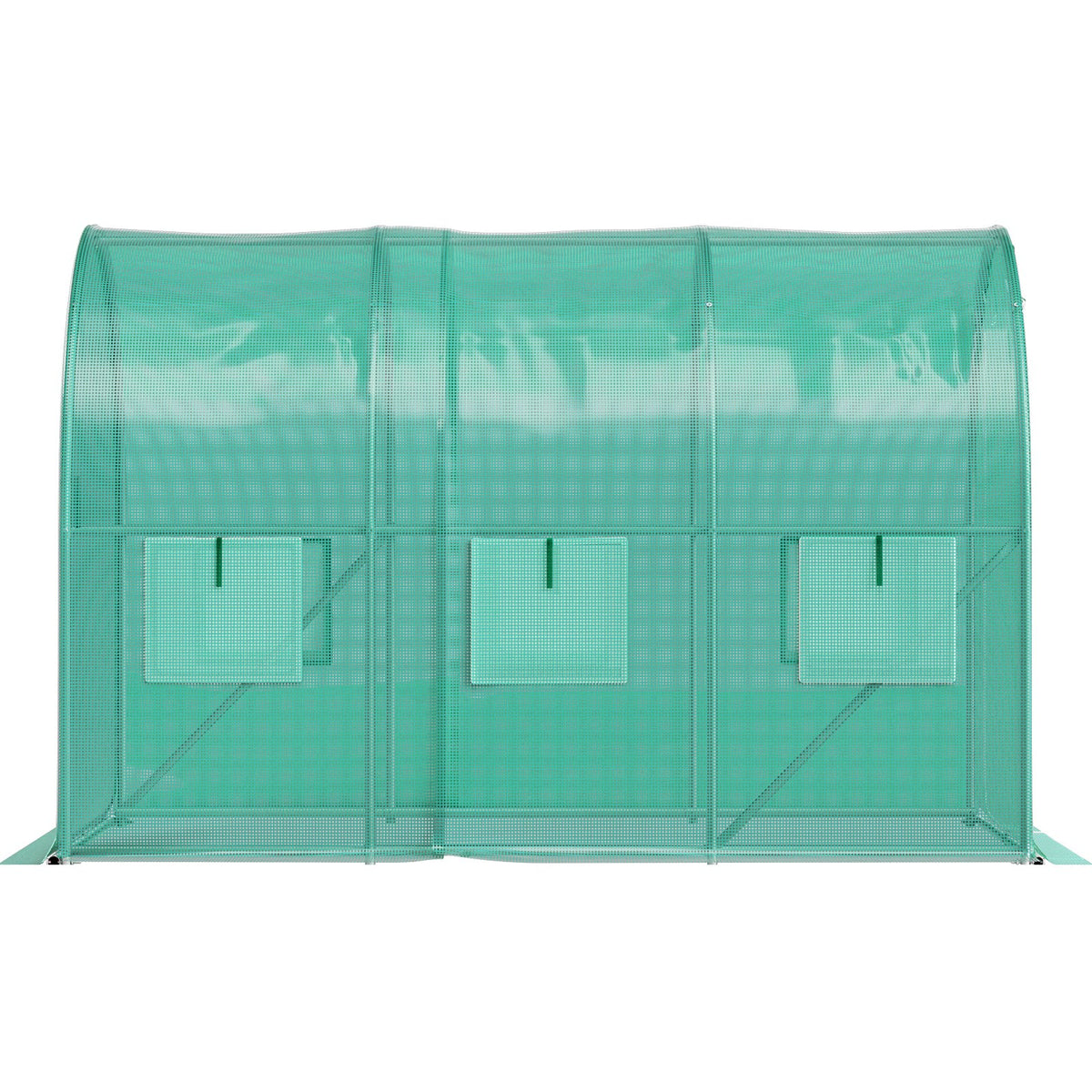 Walk-in Tunnel Greenhouse, 3 x 2 x 2 m, Portable Plant Hot House with Galvanised Steel Frame, 1 Top Bar, V952-YDSDWSL1077FTKHD5V0