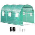 Walk-in Tunnel Greenhouse Galvanized Frame & Waterproof Cover 12x7x7 ft V952-YDSDWSL1277FTLT3OV0