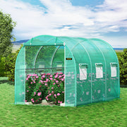 Walk-in Tunnel Greenhouse Galvanized Frame & Waterproof Cover 12x7x7 ft V952-YDSDWSL1277FTLT3OV0