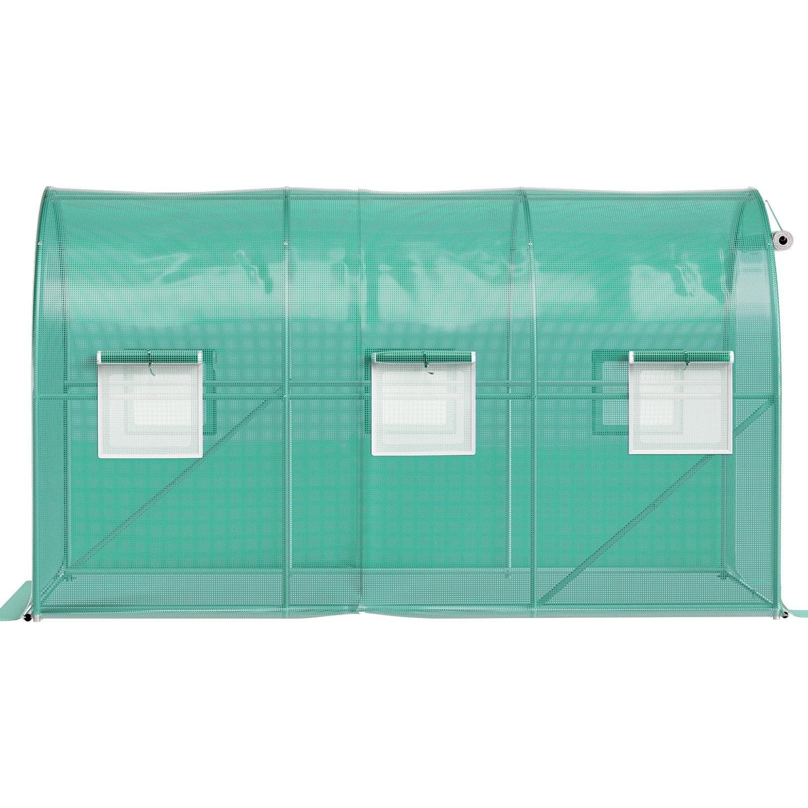 Walk-in Tunnel Greenhouse Galvanized Frame & Waterproof Cover 12x7x7 ft V952-YDSDWSL1277FTLT3OV0