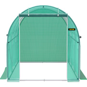 Walk-in Tunnel Greenhouse Galvanized Frame & Waterproof Cover 12x7x7 ft V952-YDSDWSL1277FTLT3OV0