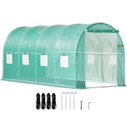 Walk-in Tunnel Greenhouse Galvanized Frame & Waterproof Cover 15x7x7 ft V952-YDSDWSL1577FTL1FIV0