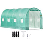 Walk-in Tunnel Greenhouse Galvanized Frame & Waterproof Cover 15x7x7 ft V952-YDSDWSL1577FTL1FIV0