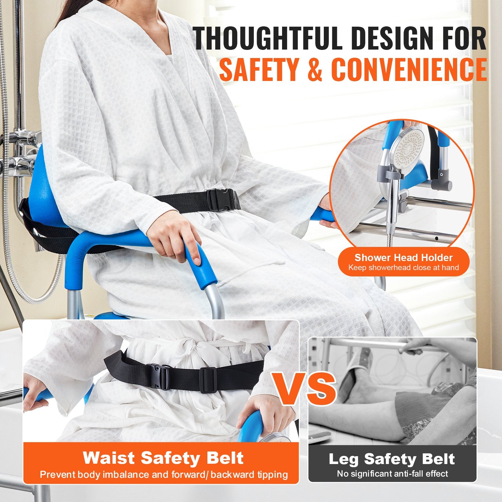 Sliding Tub Transfer Bench with 360 Degree Swivel Seat, Sliding Shower Chair with Pivoting Armrest & Padded V952-YDSYGZYTLSLK85WSBV0