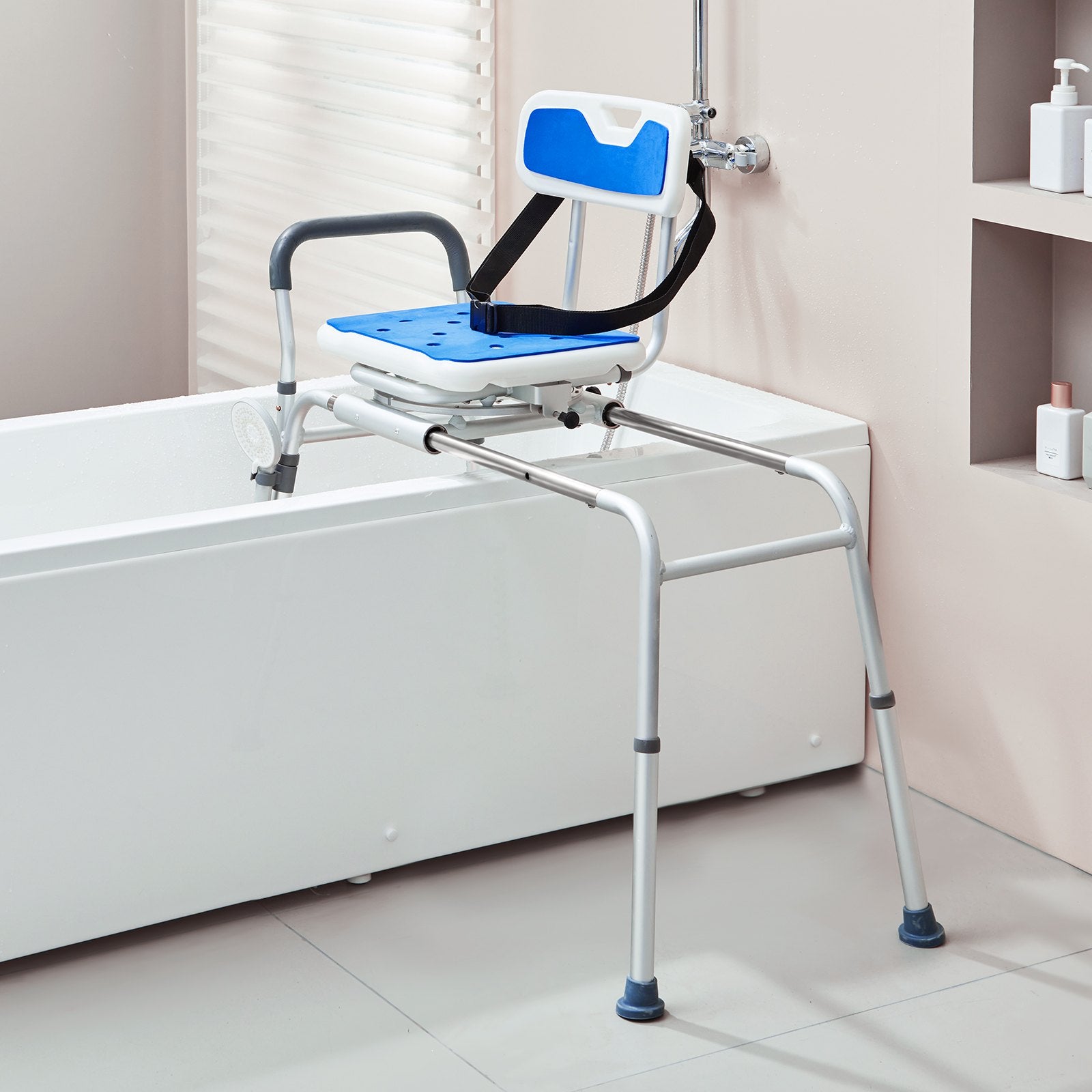 Sliding Tub Transfer Bench with 360 Degree Swivel Seat, Height Adjustable Bathtub Transfer Bench with Armrest V952-YDSYGZYTLSLKWI7XNV0