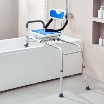 Sliding Tub Transfer Bench with 360 Degree Swivel Seat, Height Adjustable Bathtub Transfer Bench with Armrest V952-YDSYGZYTLSLKWI7XNV0