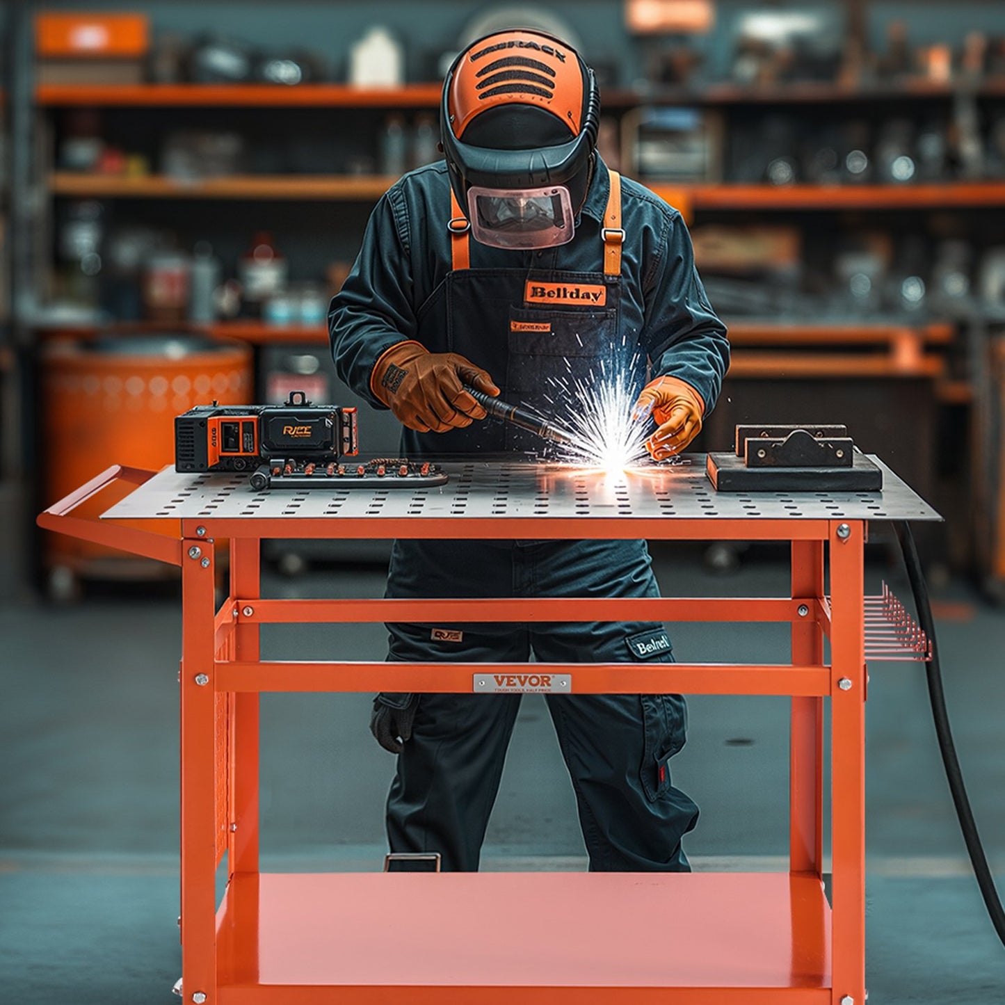 Welding Table 40"x24" Welding Workbench with 800LBS Static Weight Capacity V952-YDXHZ800LB369KJXOV0