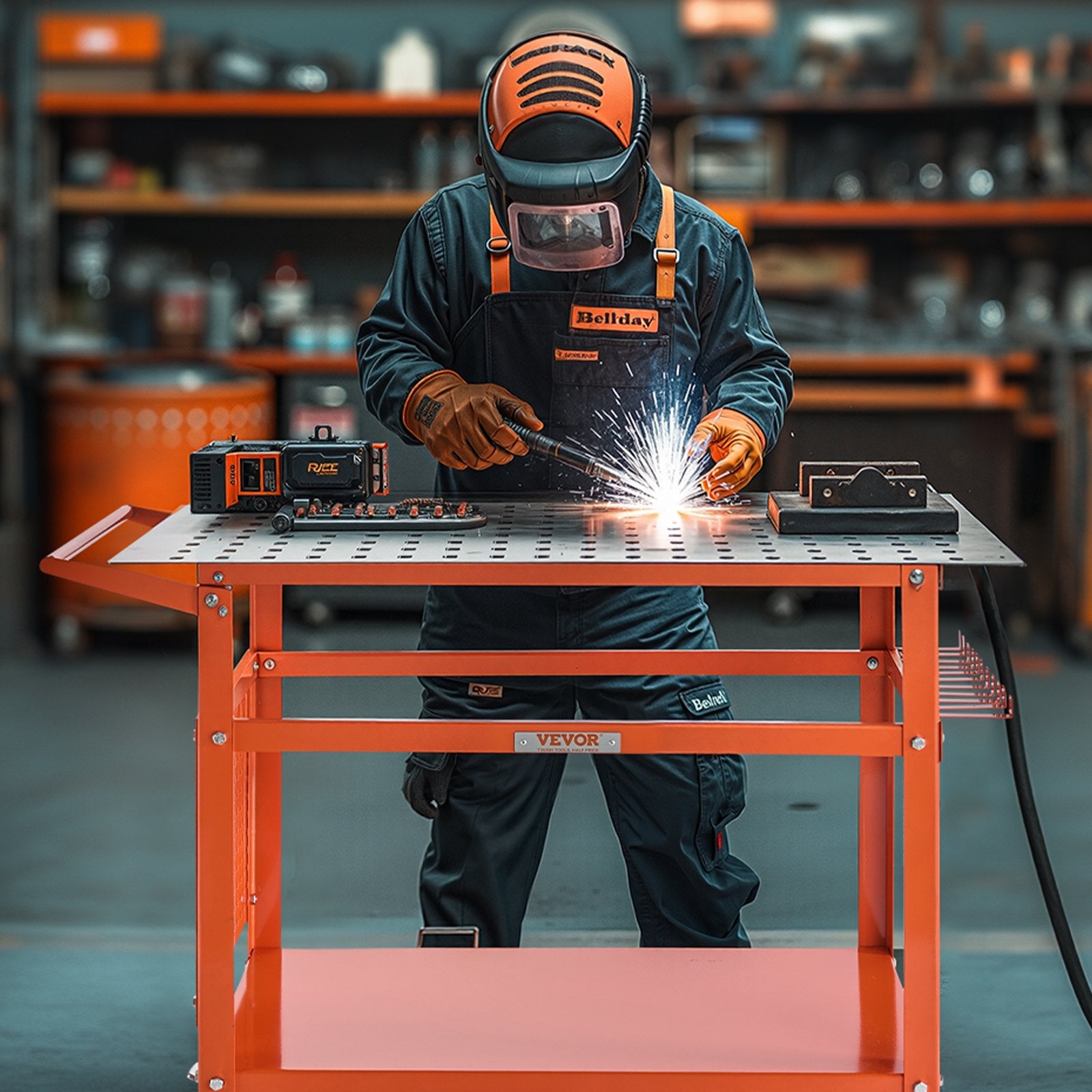 Welding Table 40"x24" Welding Workbench with 800LBS Static Weight Capacity V952-YDXHZ800LB369KJXOV0