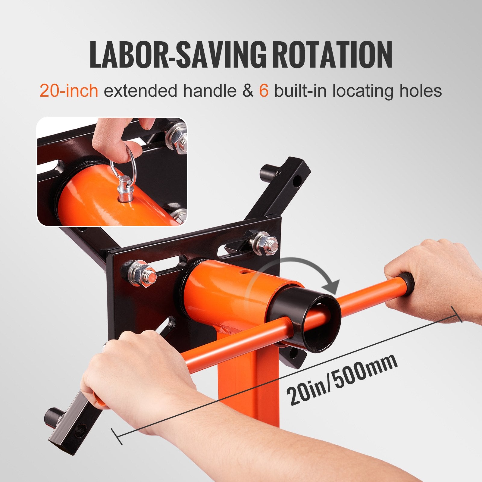 Engine Stand 750LBS Motor Hoist Dolly 360 Degree Adjustable Mounting Head V952-YDXZSF750LBS4870PV0