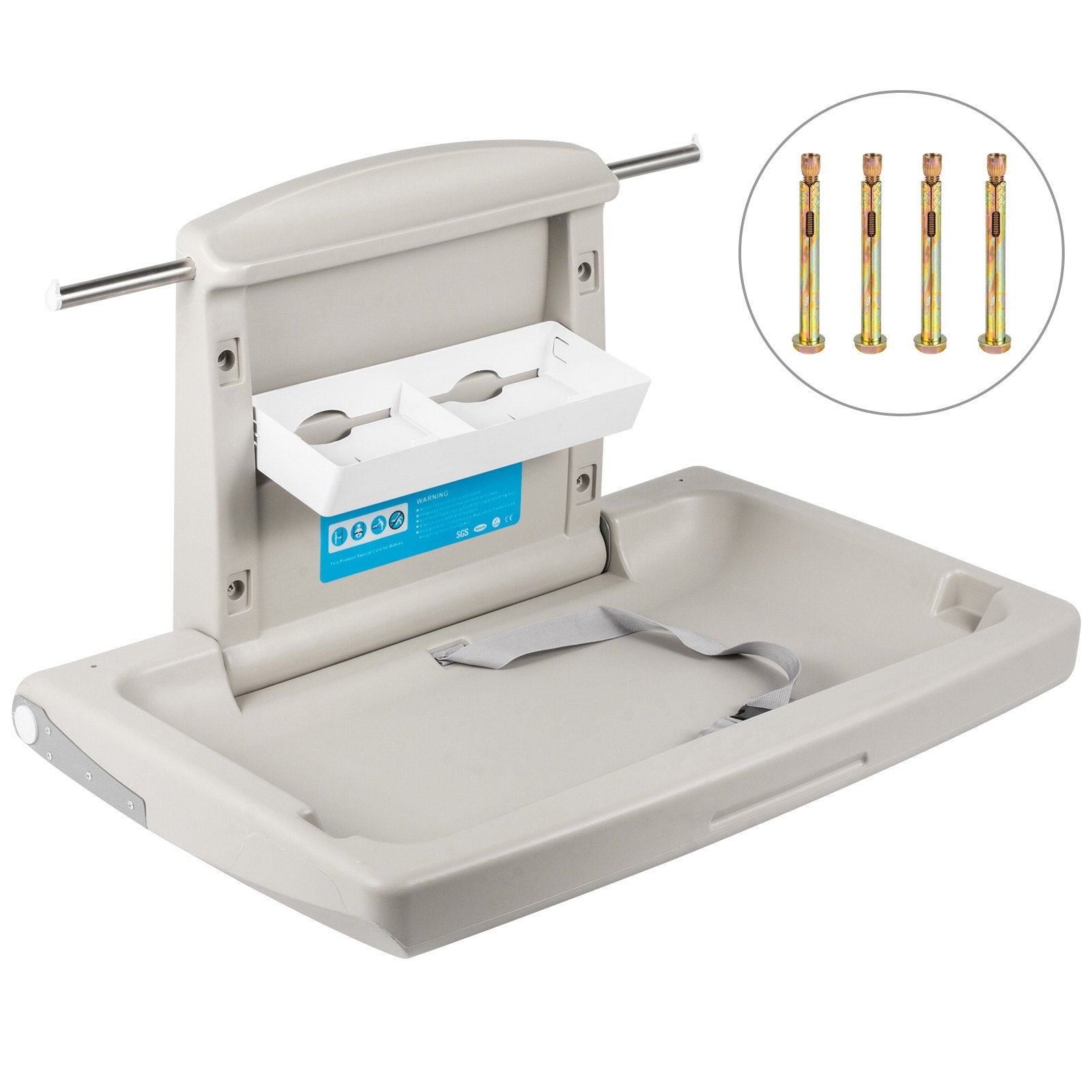 Horizontal Baby Changing Table Wall-mounted Baby Diaper Changing Station Vertical Fold Down Baby Changing V952-YENBGHZ0000000001V0