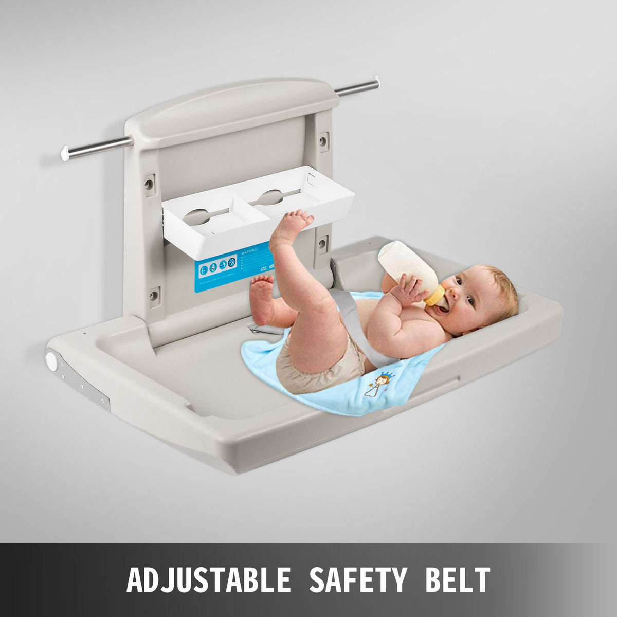 Horizontal Baby Changing Table Wall-mounted Baby Diaper Changing Station Vertical Fold Down Baby Changing V952-YENBGHZ0000000001V0