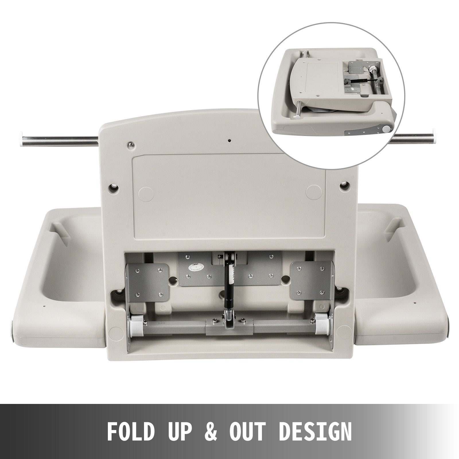 Horizontal Baby Changing Table Wall-mounted Baby Diaper Changing Station Vertical Fold Down Baby Changing V952-YENBGHZ0000000001V0