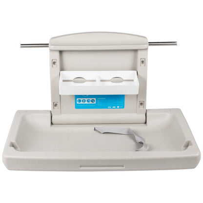 Horizontal Baby Changing Table Wall-mounted Baby Diaper Changing Station Vertical Fold Down Baby Changing V952-YENBGHZ0000000001V0