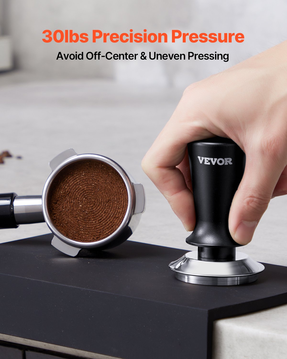 51mm/53mm/58mm Espresso Tamper Stainless Steel Coffee Tamper with Spring V952-YFC51MMBXGLLKDQ75V0