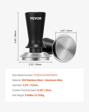 51mm/53mm/58mm Espresso Tamper Stainless Steel Coffee Tamper with Spring V952-YFC51MMBXGLLKDQ75V0