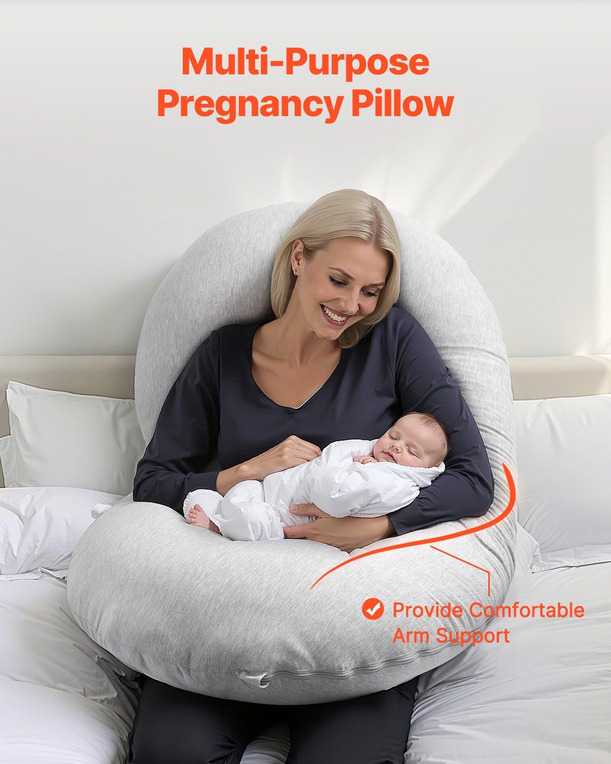Pregnancy Pillow, C-Shaped Full Body Maternity Pillow, Ultra-Soft and Breathable Pregnant Support Pillows V952-YFZTBWSCXYTSN5OZWV0