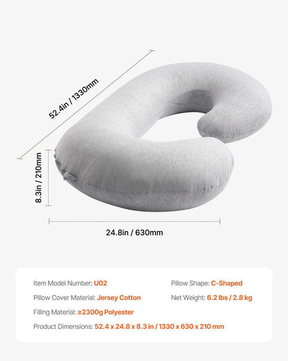 Pregnancy Pillow, C-Shaped Full Body Maternity Pillow, Ultra-Soft and Breathable Pregnant Support Pillows V952-YFZTBWSCXYTSN5OZWV0