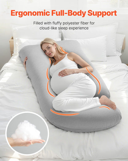 Pregnancy Pillow, G-Shaped Maternity Pillow, Full-Body Support Pillow with Removable & Washable Cover, Soft V952-YFZTBWSGXYTSDQPN2V0