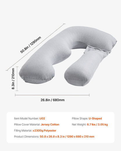 Pregnancy Pillow, U-Shaped Full Body Maternity Pillow for Pregnant Women, Soft and Breathable Pregnant V952-YFZTBWSUXEHY28V9SV0